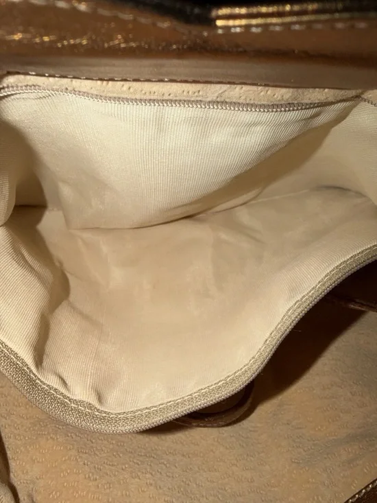 VENETTO By Ami Kahn VINTAGE 80s Snakeskin & Leather Gold/Silver/Bronze Two-Way - Picture 5 of 8